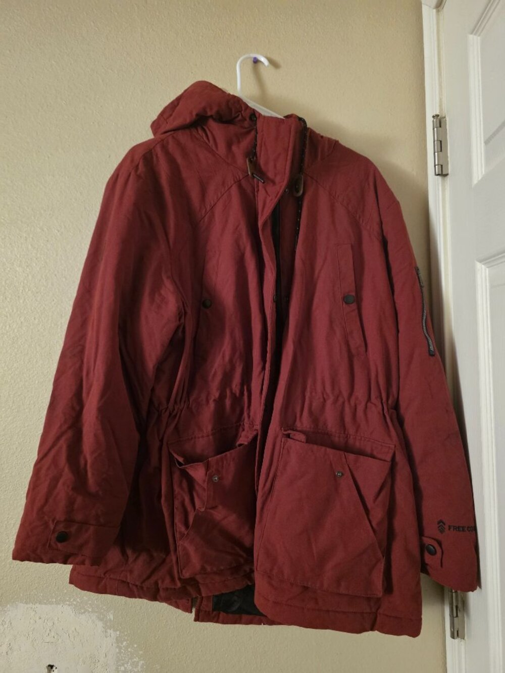 Free Country Size 1X Red Winter Jacket Coat